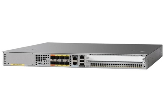 ASR1001-X, Cisco-Router der ASR1000-Serie, eingebauter Gigabit-Ethernet-Port, 6 x SFP-Ports, 2 x SFP+-Ports