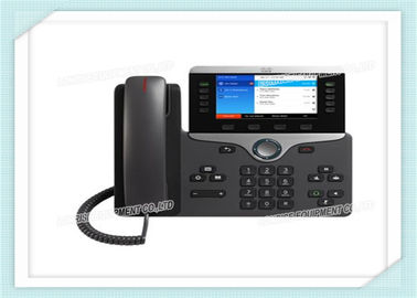 Wand-besteigbares Cisco IP-Telefon CP-8861-K9 mit Mittel-Gruß der Kopfhörer-automatischen Anrufbeantwortung