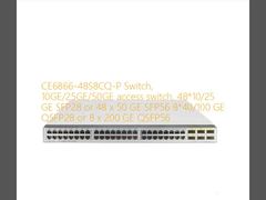 CE6866-48S8CQ-P Schalter, 10GE/25GE/50GE Zugangsschalter, 48*10/25 GE SFP28 oder 48 x 50 GE SFP56 8*40/100 GE QSFP28 oder 8 x 200 GE QSFP56