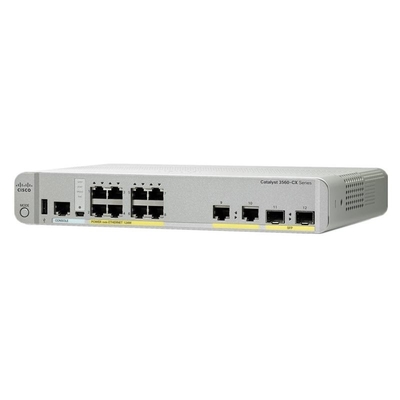 WS-C3560CX-8PC-S Katalysator-kompakte Ethernet-Schalter IP-Basis 176 Gbit Poe