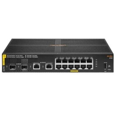 JL679A, Aruba 6100 Switch, 12xGE PoE/2xSFP+/139W PoE