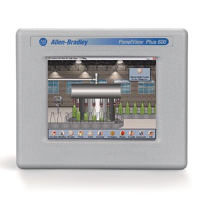 Allen-Bradley 2711PC-T6C20D8 PanelView Plus 6 Compact 600 HMI-Terminal Touchscreen Ethernet RS232