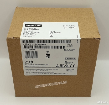Neuer ursprünglicher 6ES7214-1BG40-0XB0 Siemens S7-1200 Wechselstrom/DC/RLY CPU Vertrag CPU 1214C an Bord Inputs/Output
