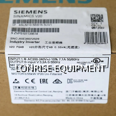 Siemens 6SL3210-5BB15-5UV1 0.55KW 1AC V20 industrielle Steuerung 6SL32105BB155UV1 PLC