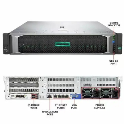 ProLiant D L380 Gestell-Server Zehners-Klub 2U mit Silber Intels Xeon 4110 16GB RAM