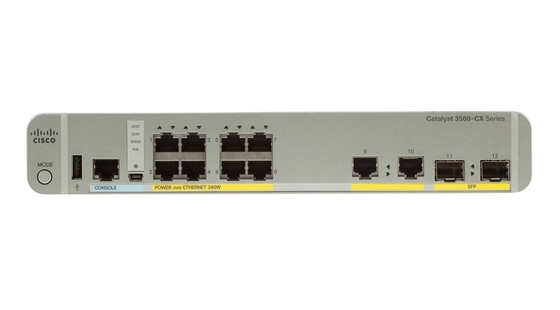 WS-C3560CX-8PC-S 8 - Port Compact Switch Layer 3 POE- 8 X 10/100/1000 Ethernet-Ports