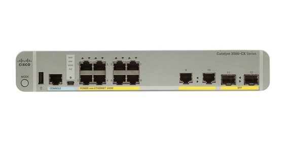WS-C3560CX-8TC-S 8-Port Compact Switch Schicht 3 - 8 X 10/100/1000 Ethernet-Ports 2 SFP&2GE Uplinks- Daten IP-Basis
