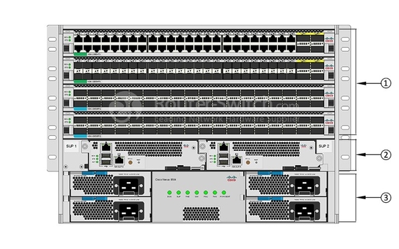 N9K-C9504 Cisco Nexus 9500-Serie-Schalter Cisco Nexus 9500-Serie-Schalter-Chassis mit 8 Linienkartenplätzen