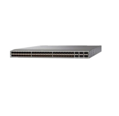 Der optische Ethernet-Switch N9K C93180YC FX3 mit Glasfasermodul ist ein 1RU-Switch mit einer Latenzzeit von weniger als 1 Mikrosekunde, der 3,6 Tbps Bandbreite und 1,2 bpp unterstützt