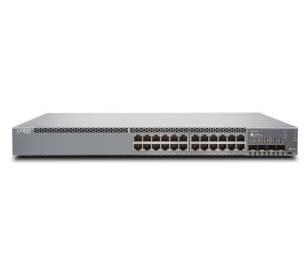 EX3400-24P EX3400 24-Anschluss 10/100/1000BaseT PoE+ 4 X 1/10G SFP/SFP+ 2 X 40G QSFP+ Redundante Ventilatoren Front-to-Back Luftstrom