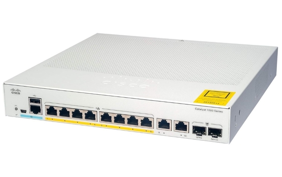 C1000-8P-2G-L Cisco Catalyst 1000-Serie Schalter 8x 10/100/1000 Ethernet-Ports PoE+ 2x 1G SFP RJ-45 Combo Uplinks
