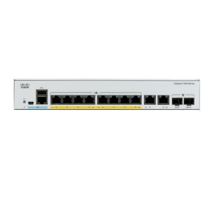 C1000-8P-2G-L Cisco Catalyst 1000-Serie Schalter 8x 10/100/1000 Ethernet-Ports PoE+ 2x 1G SFP RJ-45 Combo Uplinks