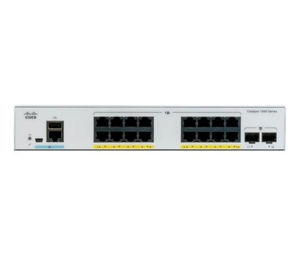 C1000-16T-2G-L Cisco Catalyst 1000 Switch 16x 10/100/1000 Ethernet-Ports 2x 1G SFP-Uplink