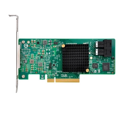 Broadcom LSI SAS 9500-8i Host Bus Adapter 12Gb/s SAS 8-Port PCIe 3.0 HBA Kartenunterstützung Raid 0/1/1E/10Die Broadcom 9311-8i