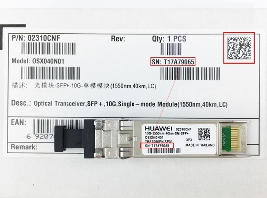 OSX040N01 Huawei Optical Transceiver OSX040N01 02310CNF SFP+ 10G Multi-Mode Modul ((1550nm 40km LC LRM)