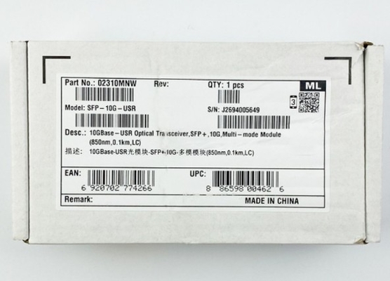 SFP-10G-USR Huawei Optical Transceiver SFP-10G-USR Optical Transceiver SFP+ 10G Multi-Mode Modul ((850nm 0,1km LC