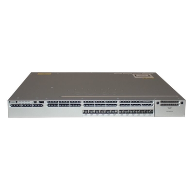 Cisco Switch WS-C3850-12S-SCatalyst 3850 Serie 12 SFP Port Switch IP Base ist der auf Unternehmensebene stapelbare Switch der nächsten Generation, der mit 12 SFP-Ports im IP-Basis-Funktionssatz integriert ist