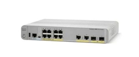 WS-C2960CX-8PC-L 8 Gigabit Ethernet-Ports 8 PoE+ Ausgänge 124W PoE Budget 2 1G SFP und 2 1G Kupfer Uplinks