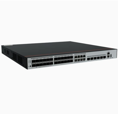 S5735-S24ST4XE-V2 24*GE SFP-Anschlüsse, von denen 8 doppelt genutzt werden können 10/100/1000 oder SFP 4*10GE SFP+-Anschlüsse 2*12GE Stack-Anschlüsse ohne Strommodul