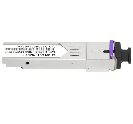 EPON OLT PX20+ 20km Tx 1490nm 1.25G Rx 1310nm 1.25G SFP Formfaktor SC/UPC Empfängeranschluss
