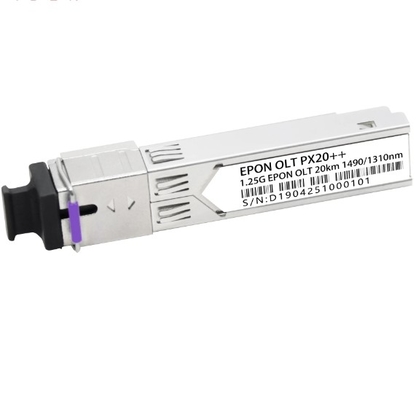 EPON OLT PX20+ 20km Tx 1490nm 1.25G Rx 1310nm 1.25G SFP Formfaktor SC/UPC Empfängeranschluss