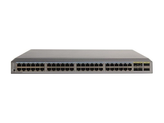 Huawei CE5855-48T4S2Q-EI-F Schalter 48-Port GE RJ45 4-Port 10G SFP+ 2-Port 40G QSFP+ 2*FAN Box Portseite Abgas