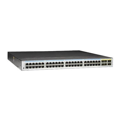 Huawei CE5855-48T4S2Q-EI-F Schalter 48-Port GE RJ45 4-Port 10G SFP+ 2-Port 40G QSFP+ 2*FAN Box Portseite Abgas