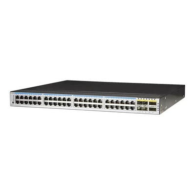 Huawei CE5855-48T4S2Q-EI-F Schalter 48-Port GE RJ45 4-Port 10G SFP+ 2-Port 40G QSFP+ 2*FAN Box Portseite Abgas