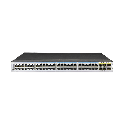 Huawei CE5855-48T4S2Q-EI-F Schalter 48-Port GE RJ45 4-Port 10G SFP+ 2-Port 40G QSFP+ 2*FAN Box Portseite Abgas