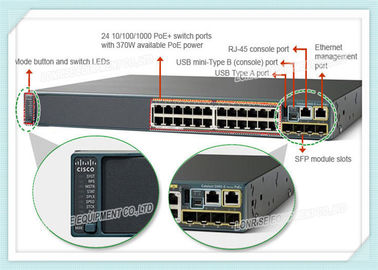 WS-C2960X-24PS-L Cisco Ethernet Switch Gigabit 24 Port 512mb mit 370 Watt Poe
