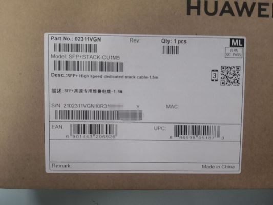 SFP+STACK-CU1M5 02311VGN
Huawei 10G SFP + SFP + Hochgeschwindigkeits-Dedicated Stack-Kabel-1.5m
