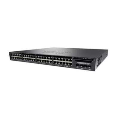 WS-C3650-48FS-S Cisco Catalyst 3650 48 * 10/100/1000 Ethernet-Ports - Full PoE - 4 x 1G Uplinks - Layer-3-Switching - IP Base - verwaltet