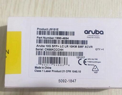 J9151E, Aruba 10G SFP+ Transceiver, 10G SFP+ LC/10 km SMF/Single Mode