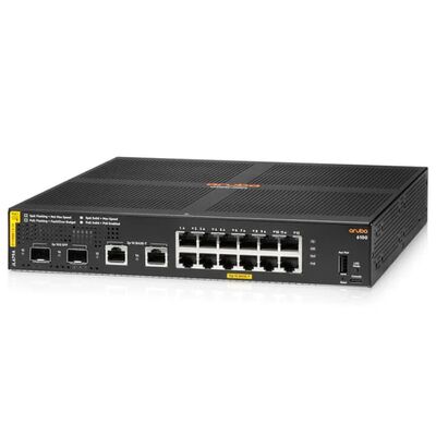 JL679A, Aruba 6100 Switch, 12xGE PoE/2xSFP+/139W PoE