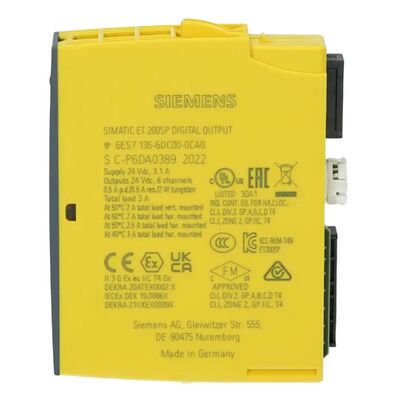 Siemens 6ES7136-6DC00-0CA0 ET200SP F-DQ 8x24VDC Sicherheits-Digitalausgangsmodul