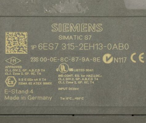 Siemens 6ES7315-2EH13-0AB0 SIMATIC S7-300 CPU 315-2 PN/DP-Controllermodul