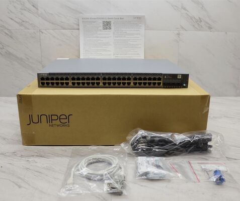 Juniper EX2300-48P 48-Port PoE+ Gigabit Switch, 4x10G SFP+ Uplink, 176Gbps, 130Mpps, 1RU Managed