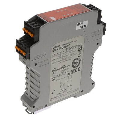 Omron G9SX-BC202-RT Sicherheitssteuerungsmodul 24 VDC DIN-Schienenmontage