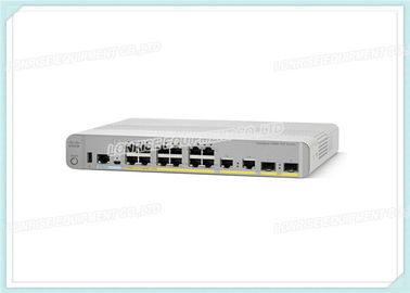 Kompaktschalter 12 PoE+ Cisco-Katalysator-WS-C3560CX-12PC-S niedrige interne Stromversorgung IP