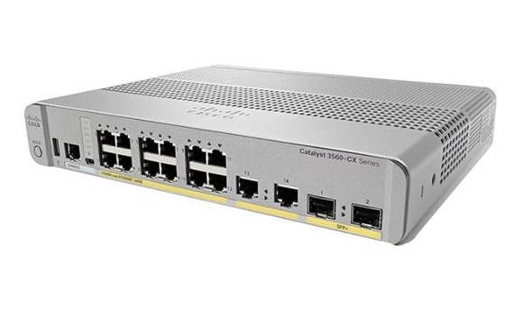 WS-C3560CX-12PD-S Cisco Catalyst 3560-CX 12-Port kompakter Schalter Schicht 3 POE- 12 x 10/100/1000 Ethernet-Ports