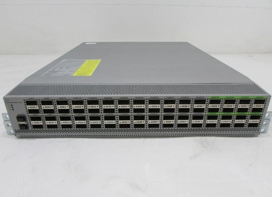 N9K-C9364C Nexus 9000 Serie C9364C 64xQSFP28 Ports 100GBase-X + 2xSFP+ Ports Layer3 verwalteter 2U Gigabit Ethernet Switch