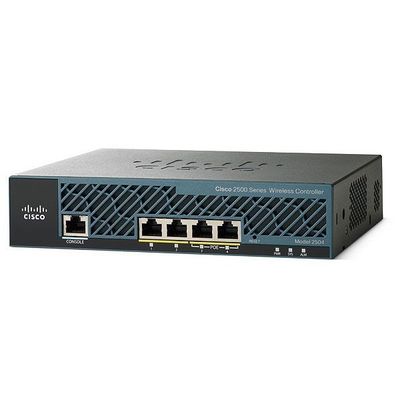 AIR-CT2504-50-K9, Cisco 2500 Wireless Controller, 50 AP-Lizenzen/4xGE-Ports/RF-Management
