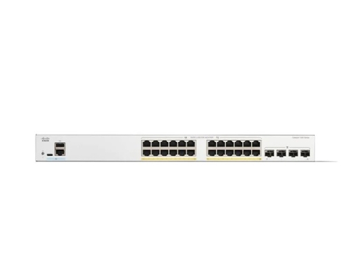 Cisco C1300-24FP-4G - Cisco Switches 24x 10/100/1000 PoE+ Ports mit 370W Strombudget 4xGigabit SFP Rack-montierbar