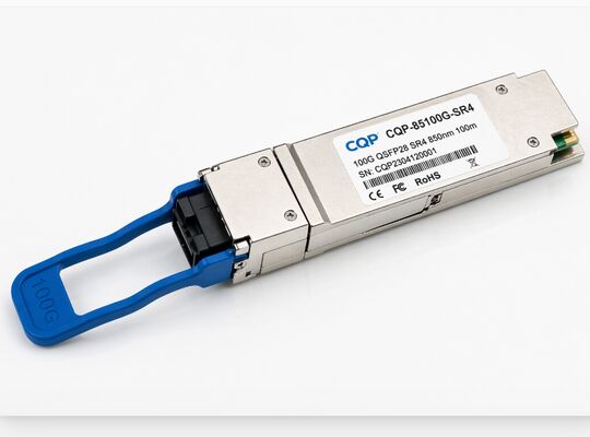 CQP-85100G-SR4 100G QSFP28 SR4 optischer Transceiver MPO Multimode Fiber Hochgeschwindigkeitsoptischer Transceiver für Rechenzentren