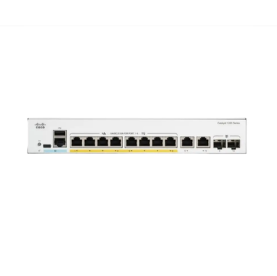 Cisco C1200-8T-E-2G Catalyst 1200-Serie 8-Port-Gigabit-Ethernet-Switch mit 2 SFP-Uplinks