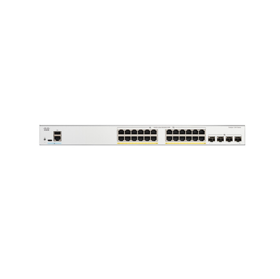 Cisco C1200-24P-4X 24-Port-Gigabit-PoE+-Switch, 4x 10G SFP+-Uplinks, 195 W PoE-Budget