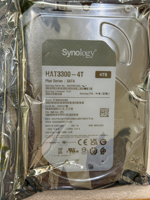 Synology Plus Series HAT3300-4T 4 TB 3,5 Zoll SATA III NAS Interne Festplatte